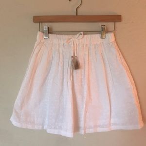 NWT Anko Girl’s Cute White Eyelet Tassel Skirt